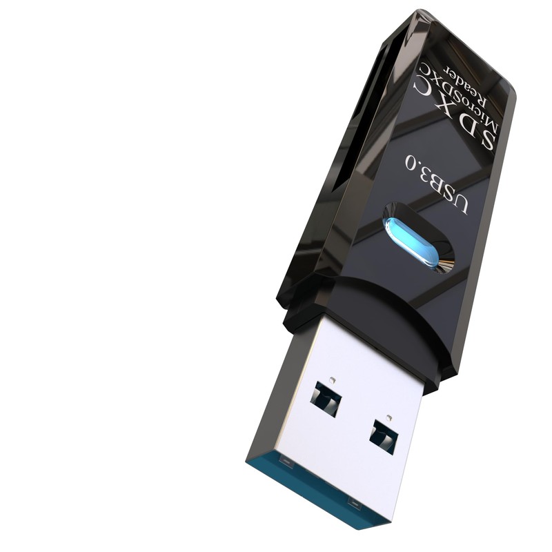USB3.0 Micro SD Card Reader, 5Gbps 2-in-1 SD Card Reader