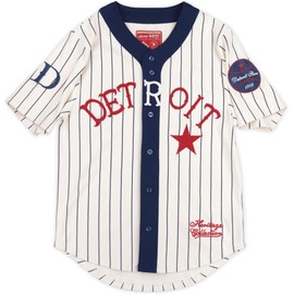 TCEShop Big Boy Detroit Stars S2 Heritage Mens Baseball Jersey [Ivory White - 2XL] - ID#62737, XX-Large