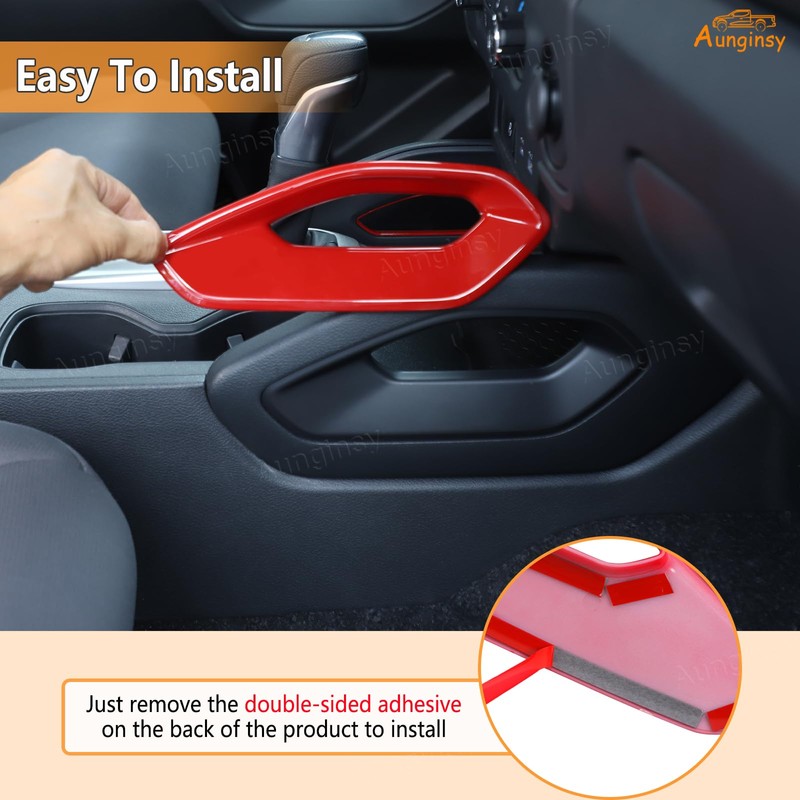 Aunginsy Center Console Gear Shift Grab Handle Side Panel Frame