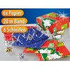 infactory Wrapping Paper: 14-Piece Christmas Gift Wrapping Set (Christmas Wrapping