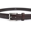 Lacoste LB84560 Men's Cow Leather Business Belt, dark brown