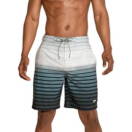 Speedo Men's Swim Trunk Knee Length Boardshort Bondi Striped
