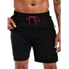 Atforna Men's Long 2-in-1 Swimming Shorts with Compression Quick-Drying Breathable