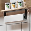 Mbillion Paper Towels Holder Under Cabinet Wall Mount and Self-Adhesive