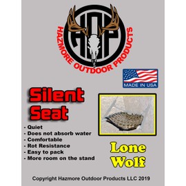 Hazmore Outdoor Products Silent Seat for Lone Wolf Replacement Tree Stand seat