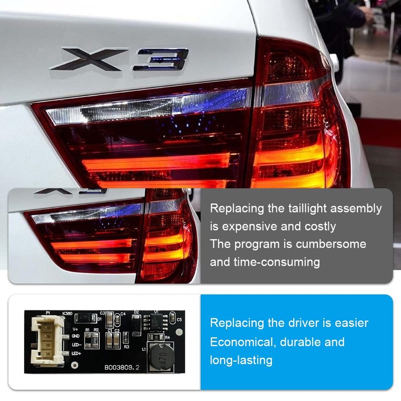 Silkwish Pack of 2 Rear LED Tail Light Board, Rear