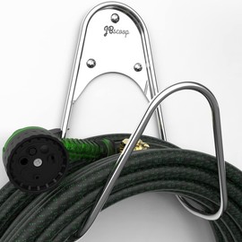 JBscoop Garden Hose Holder Stainless Steel Small Wall Mount Garden Hose Hook, Ideal for Water, Air, Hydraulic Hose, Ropes, Extension Cords Heavy Duty & Rust Proof