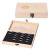 20 Grid Coin Collection Box Wooden Coin Protection Storage Box