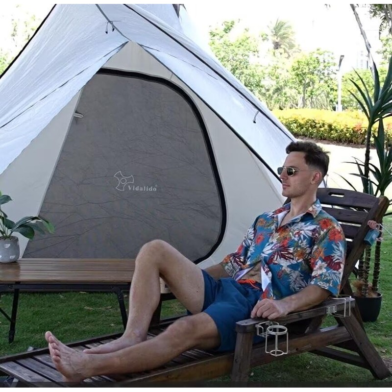 Tansozer Men's Swimming Trunks with Mesh - dark blue, size: