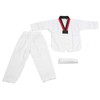 Kids Taekwondo Uniform with Belt Polyester and Cotton Breathable Soft
