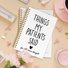 XPH Nurse Appreciation Spiral Notebook, Retirement Friendship Journaling Notebooks Gift from Patients, Thank You Hardcover Journals Gifts for Nursing Student Graduation, 160 Pages 5.5 x 8.3 Inch