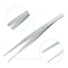 Cionyce 2 Pcs 6 Inch Stainless Steel Forceps, straight Metal