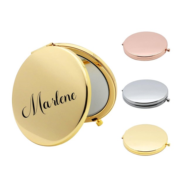 Ulico Personalized Compact Mirror, Custom Handheld Small Mirror,UV Print Makeup