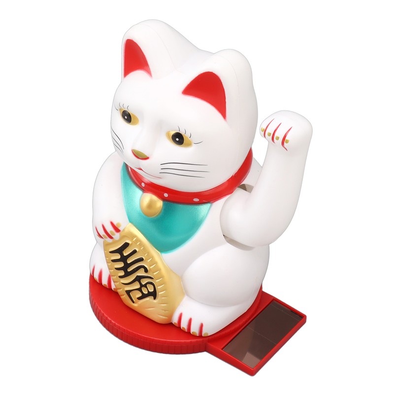 Solar Energy Powered Wealth Welcoming Cat with Waving Arm 6