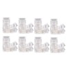 8Pcs 2 Pin 5mm COB LED Strip Light Connectors L