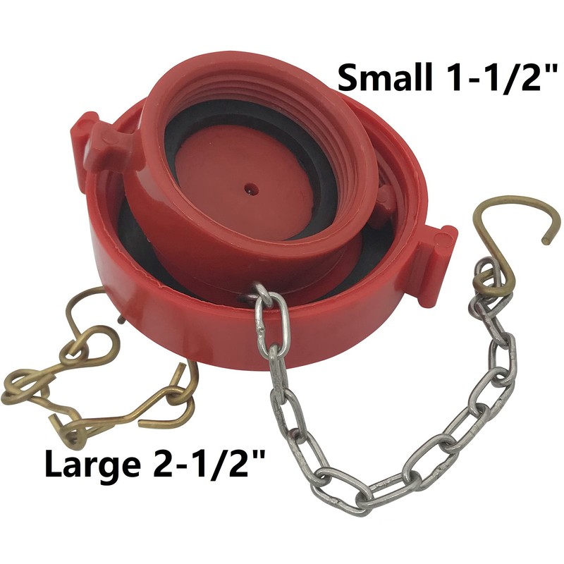 SpringSpray (2 Pack) 2-1/2" NH/NST Plastic Fire Hose Connection Standpipe