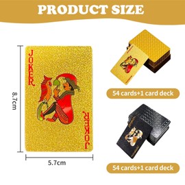 SLEEKEE 2 Decks of Playing Cards, PVC Playing Cards, Waterproof Playing Cards, Creative Playing Cards, Durable Playing Cards, Party Games
