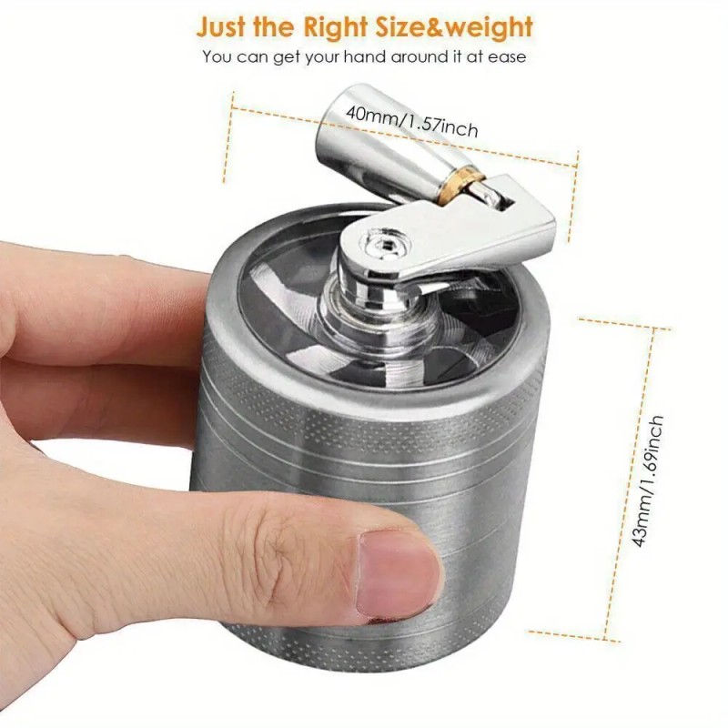 Metal Hand Muller with Handle Herb & Spice Crusher Grinder