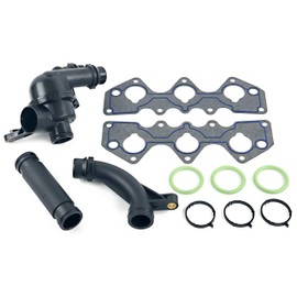 Thermostat and Pipe Kit Compatible with Land Rover Freelander by Allmakes 4x4