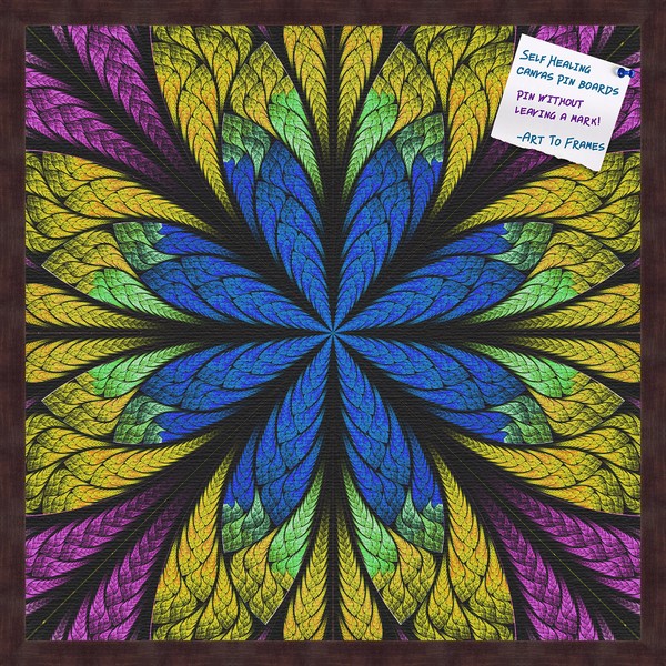 PinPix decorative pin cork bulletin board made from self-healing canvas,