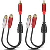 MISYNLON RCA Y Splitter 1 Male 2 Female Adapter Cable