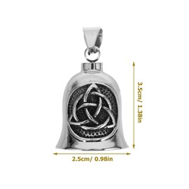 iplusmile Luck Bell Metal Keychain Pendant Motorcycle Bell Accessory for Symbolizing The Road As Keyring for Biking Gear
