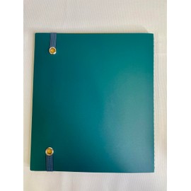 Five Star College-Ruled 1 Subject Notebook with Elastic Bungee Closure, 3-Pocket Divider - 100 Sheets 8.5" x 11" (Coral Orange)