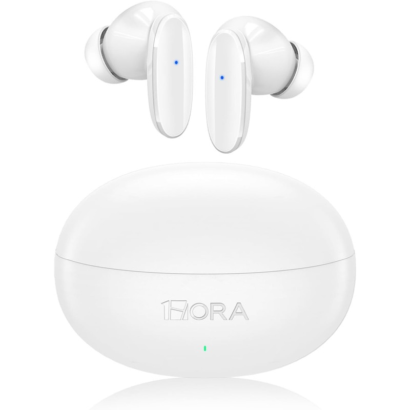 1 Hora Audífonos Inalámbricos Bluetooth 6.0 con Estuche de Carga