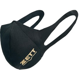 ZETT BGXMSKZ Sports Mask, With ZETT Logo, UV Protection, Deodorizing, Moisture Wicking, Quick Drying, Washable, Black (1900), Size M (General)