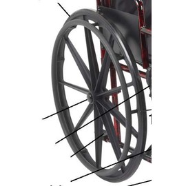 Drive Replacement Parts (Each Part Sold Seperately) Rebel Wheelchair RTLREB18-6. Rear Wheel