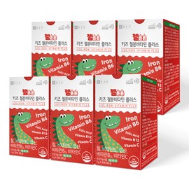 Chong Kun Dang Geltonton Children's Iron Vitamin Plus 30 sachets 6 packs / 6 months supply Infants Children Kids Elementary school students Youth / 종근당 젤튼튼 어린이 철분 비타민 플러스 30포 6개 / 6개월분 유아 아이 키즈 초등학생 청소년