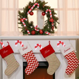 36 Pack Candy Cane Christmas Ornaments, Plastic Candy Cane Christmas Tree Decorations for Christmas Crafts Indoor Outdoor Decor