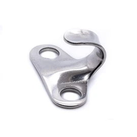 Pack of 10 - Lacing hook hooks bungee cord made from marine grade stainless steel A4 316 hatch pull ring