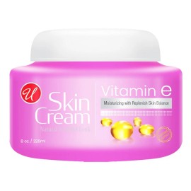 Universal Vitamin E Skin Cream - Natural Youthful Look, 8oz. (226ml)