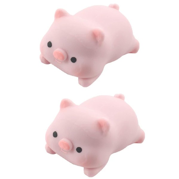 Pack of 2 Anti-Stress Pig, Squeeze Toy, Anti-Stress Toy, Stress Pig, Pig Stress Toy, Creative Decompression Piggy Toy for Adults, Boys and Girls