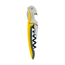 Franmara Soft-Touch Murano Two-Step Waiter Corkscrew with Nonstick Spiral (Yellow)