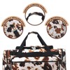 NGIL Canvas 20" inch Duffle Bag (Cow Print-Black)