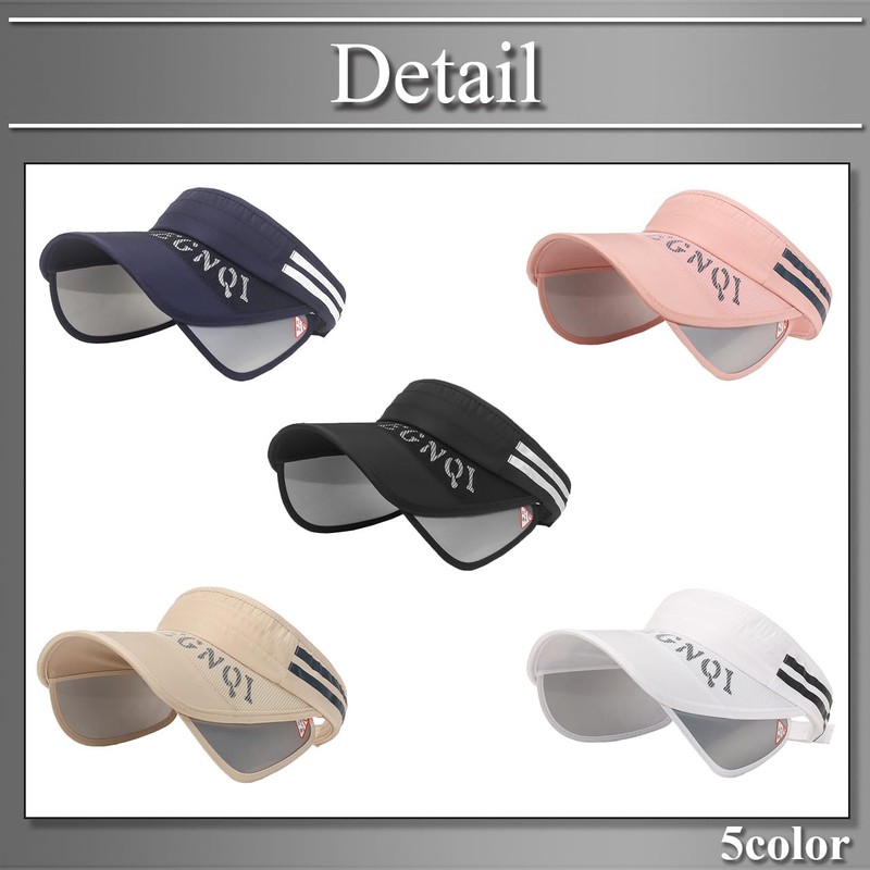 Buzz Selection CAP489 Visor, Sun Visor, Hat, Retractable, Running, Sun
