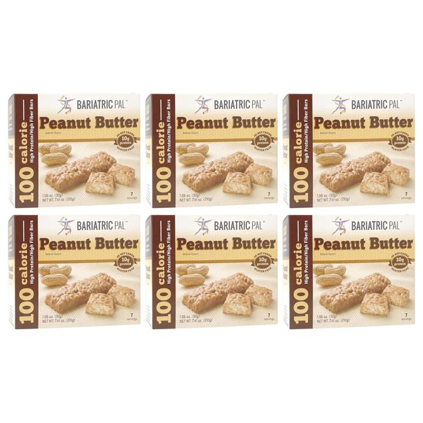 BariatricPal Divine "Lite" Protein & Fiber Bars - Peanut Butter (6-Pack)