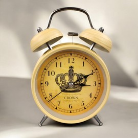 GMMH Desk Clock Nostalgic Antique Vintage Retro Metal Grandfather Clock Design
