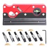 Chamfer Plane, Wood Chamfer Plane with 7 Cutter Heads, Woodworking