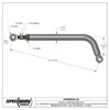 4.5 Bend Lightweight Chrome Moly Adjustable Panhard Bar, 20 In.