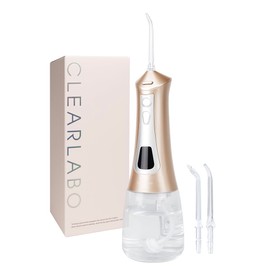 CLEARLABO Oral Washer, Jet Washer, Interdental Care, Oral Care, 10.1 fl oz (300 ml), Includes 3 Replacement Nozzles, Cordless, Respect for the Aged Day, Gift, Present