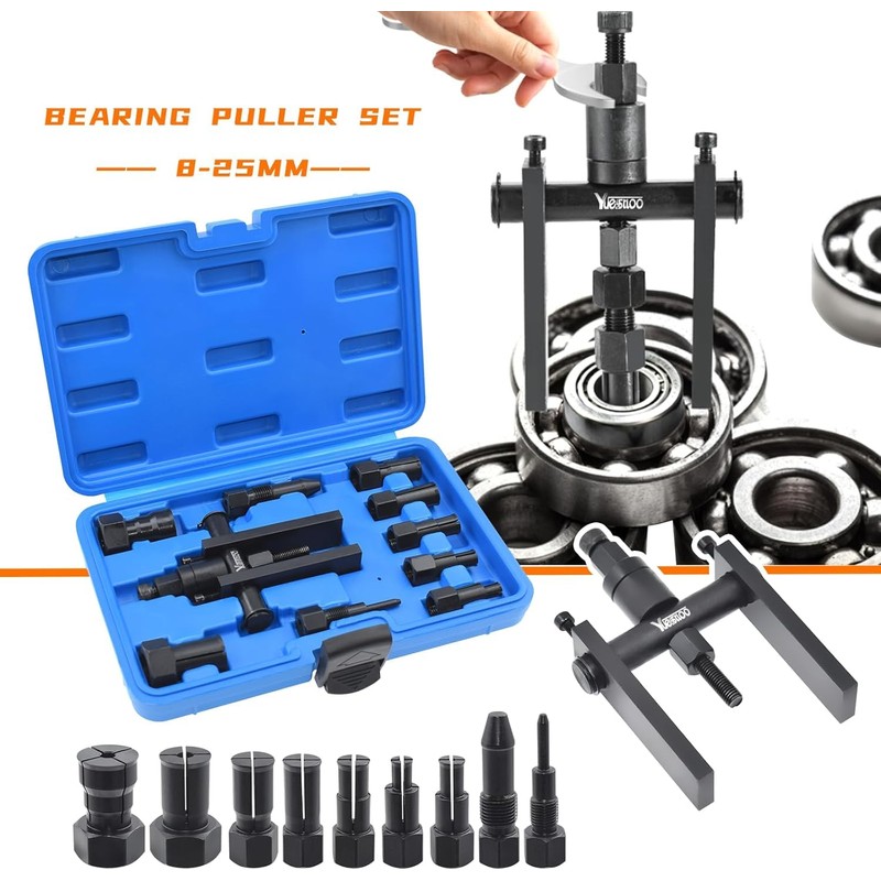 MoEnergy 10 Piece Motorcycle Blind Internal Inner Insert Inside Bearing