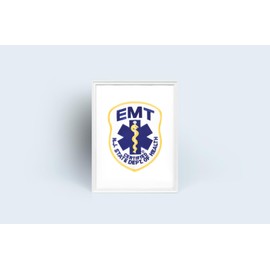 New Jersey EMT Patch Embroidered NJ Emergency Medical Technician Uniform Crest - F 27