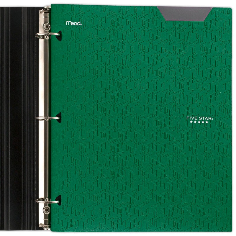 Five Star 2-Pocket Folder, Plastic Folder with Stay-Put Tabs, Fits