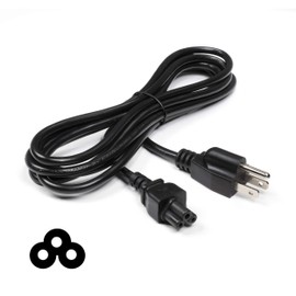 THE CIMPLE CO 10 Feet, Black - 3 Prong AC Power Cable for Laptops, Computers, & Power Supplies - C5 Mouse Power Supply Cord - NEMA 5-15P to C5 / IEC 320 - (3 Meter)