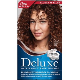 Wella Deluxe Tinte Permanente 5.5 Castaño Claro, 207 g