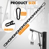 Anobeyi 23.6" Gym Fitness Cable Extension Chain, 304 Stainless Steel