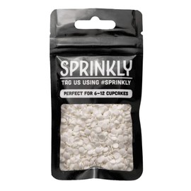 SPRINKLY - Natural Sugar Confetti (Vegan) - White - 25g